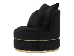 Poltrona| Cadeira de Braços VKH309, , 84x84x72 cm, Kendra Home Preto