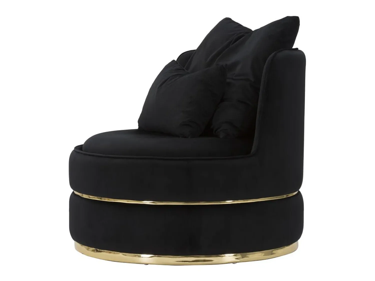 Poltrona| Cadeira de Braços VKH309, , 84x84x72 cm, Kendra Home Preto
