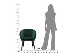 Poltrona| Cadeira de Braços VKH319, , 62x58x78 cm, Kendra Home Verde