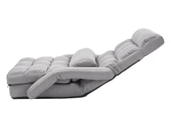 Poltrona* Cadeira de Chão SucceBuy Cadeira de Chão - 5 Posições Ajustáveis, Apoios de Braços - Cadeira Gaming de Chão, Ideal como Sofá-Cama com Almofada Cinzento