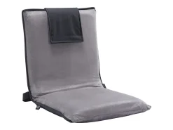 Clearance Cadeira de Chão SucceBuy, Cadeira de Chão com Apoio Lombo, 6 Posições Ajustáveis, Assento Pliável, para Crianças e Adultos, Cinza Cinzento