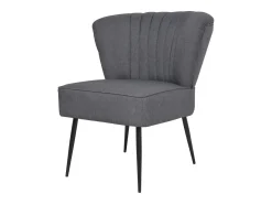 Cadeira de cocktail tecido cinzento-escuro SHL694483^ Poltrona