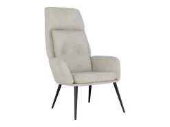 Sale vidaxl Cadeira de descanso camurça artificial -claro Cinzento