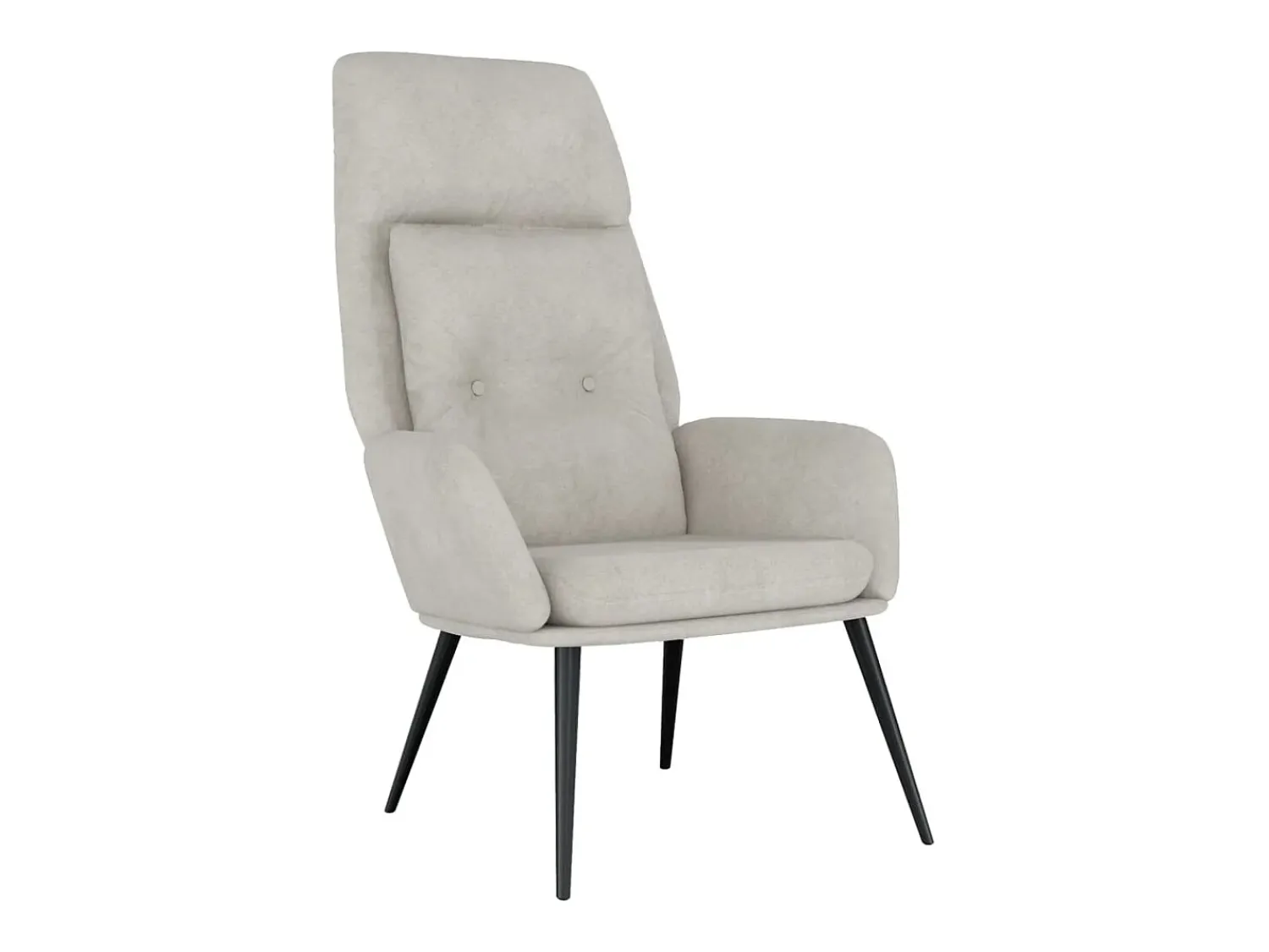 Sale vidaxl Cadeira de descanso camurça artificial -claro Cinzento