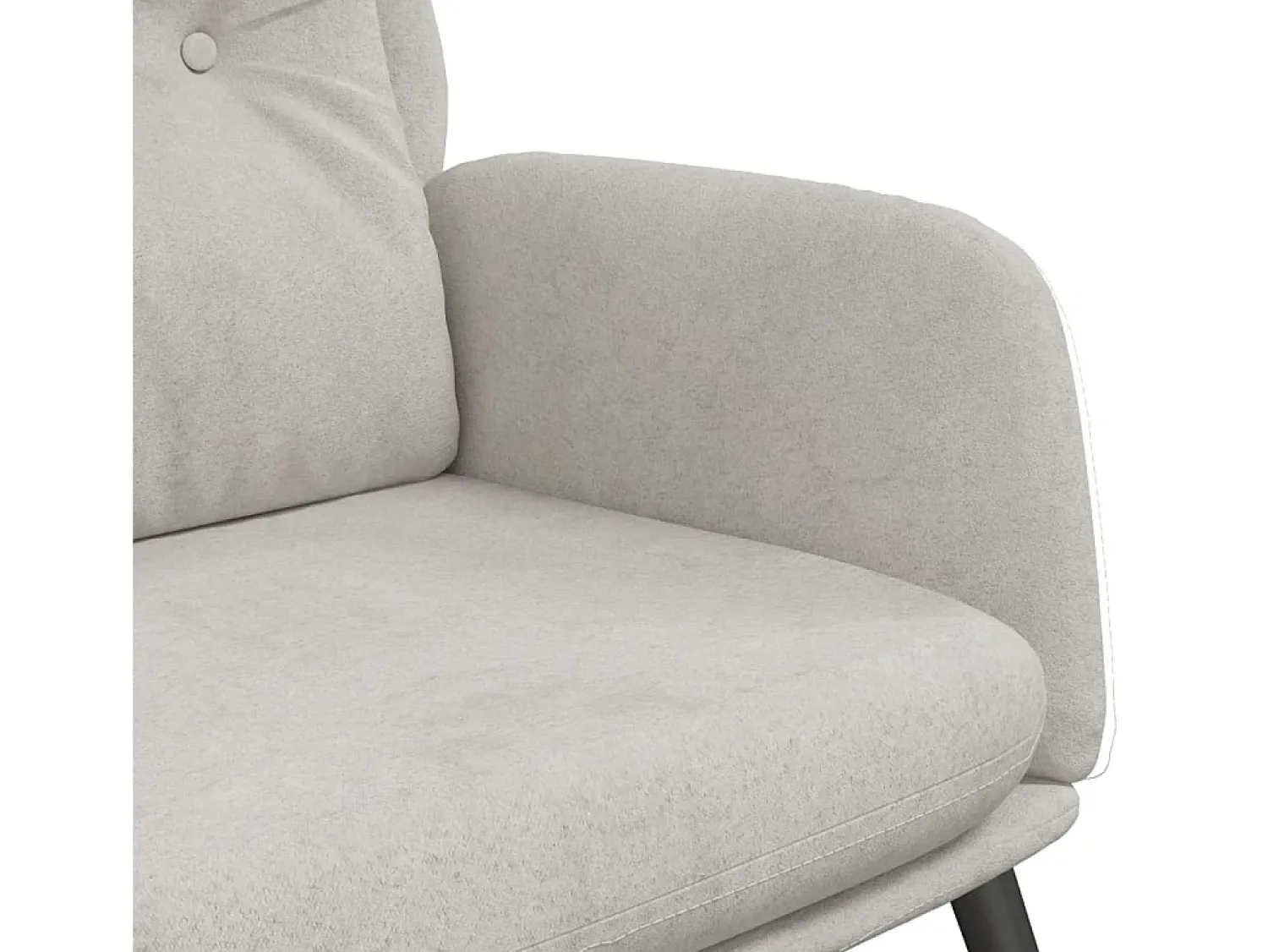 Sale vidaxl Cadeira de descanso camurça artificial -claro Cinzento