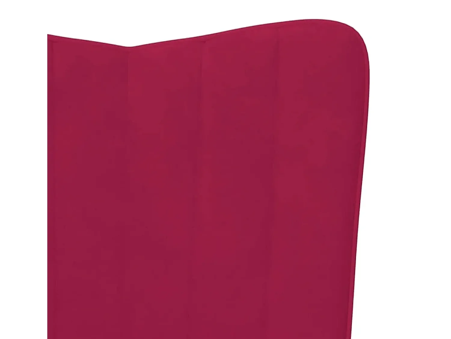 Poltrona|vidaxl Cadeira de descanso com banco veludo tinto Vermelho