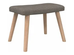 Poltrona*vidaxl Cadeira de descanso com banco tecido cinzento-acastanhado Taupe