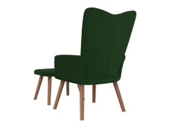 Discount Cadeira de descanso com banco veludo -escuro PT220478 Verde