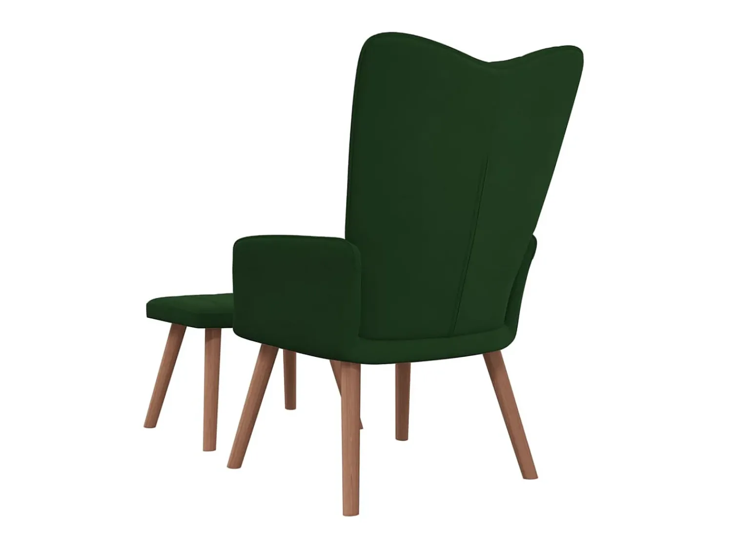 Discount Cadeira de descanso com banco veludo -escuro PT220478 Verde