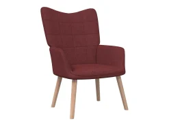 Poltrona| Cadeira de descanso com banco tecido tinto PT837743 Vermelho