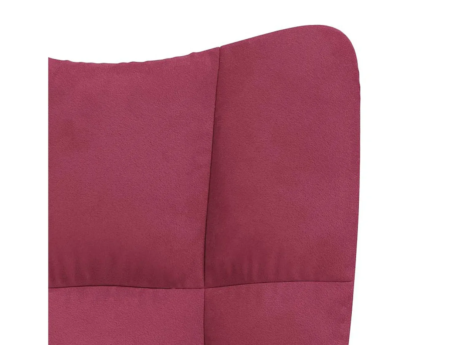 Poltrona*vidaxl Cadeira de descanso com banco veludo tinto Vermelho