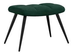 Poltrona|vidaxl Cadeira de descanso com banco veludo verde-escuro Verde pinho