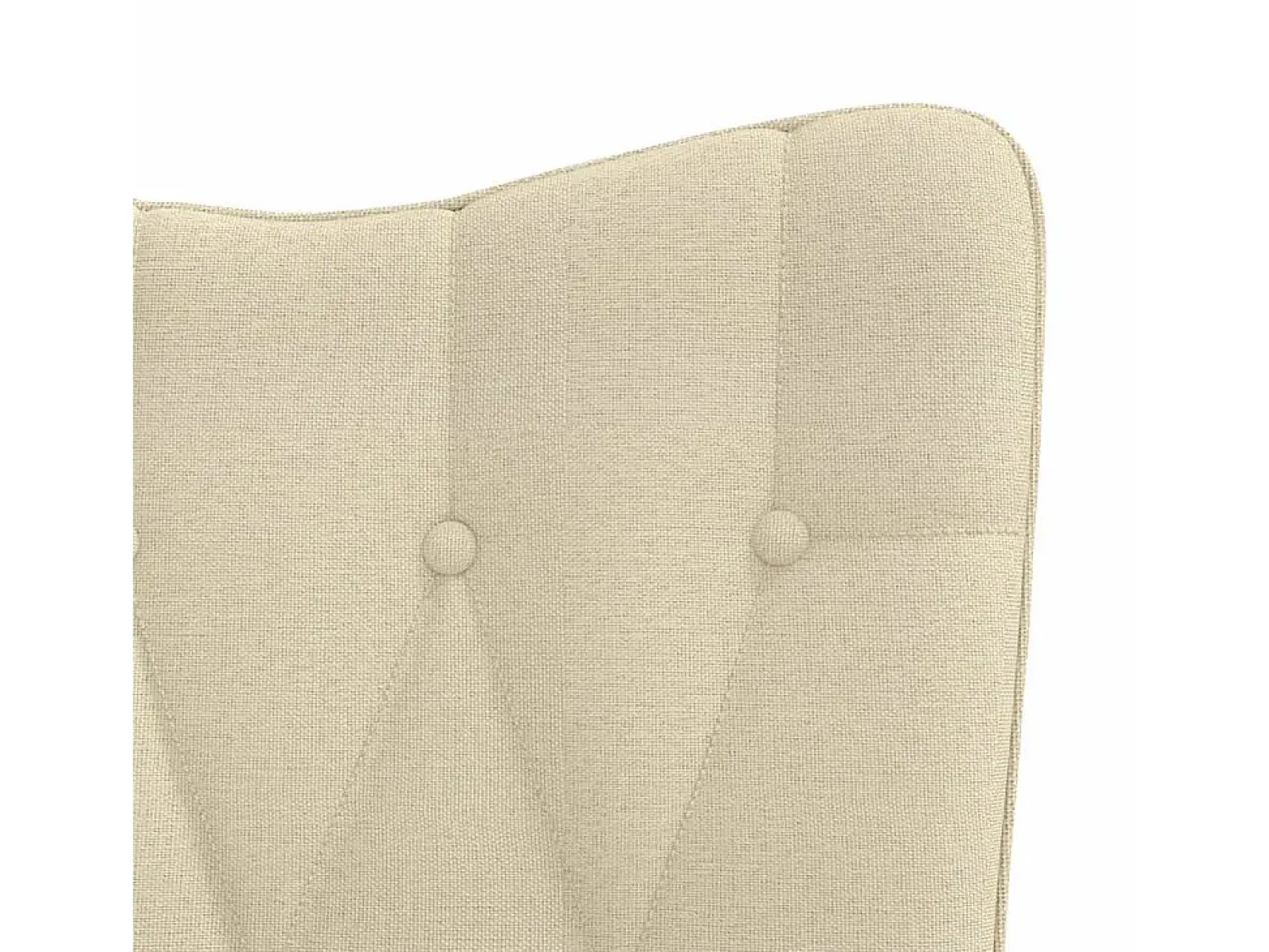 Poltrona*vidaxl Cadeira de descanso com banco tecido cor Creme