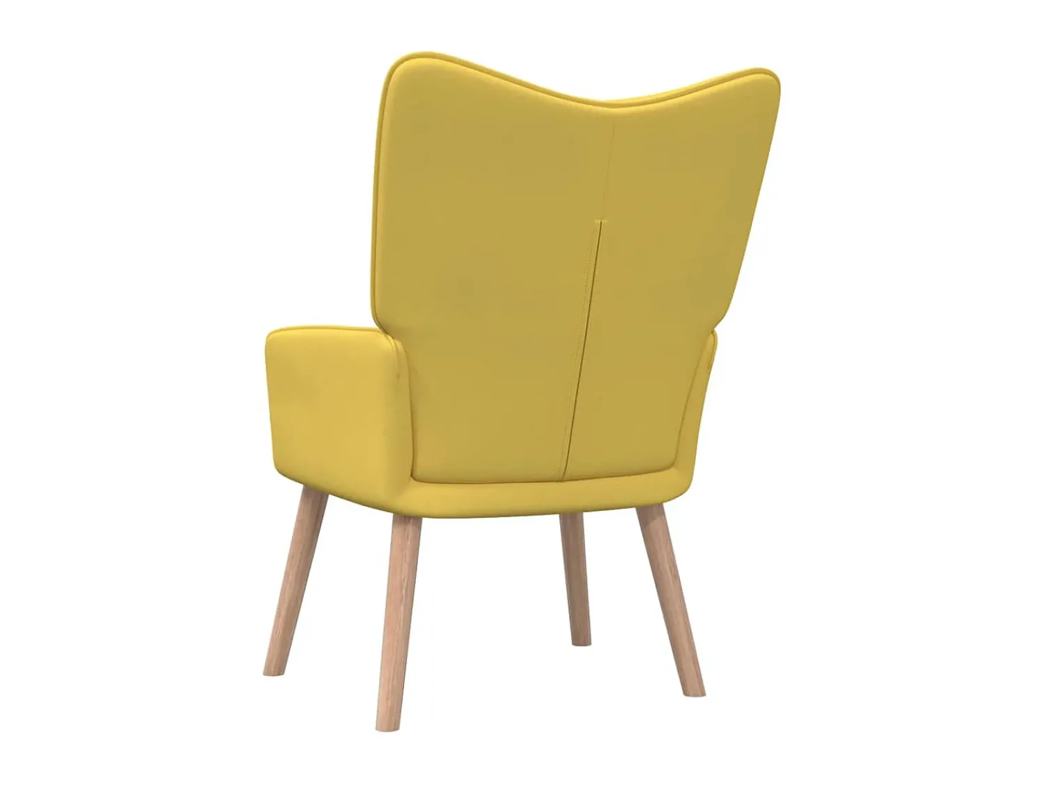 Poltrona* Cadeira de descanso com banco tecido mostarda PT327400 Amarelo