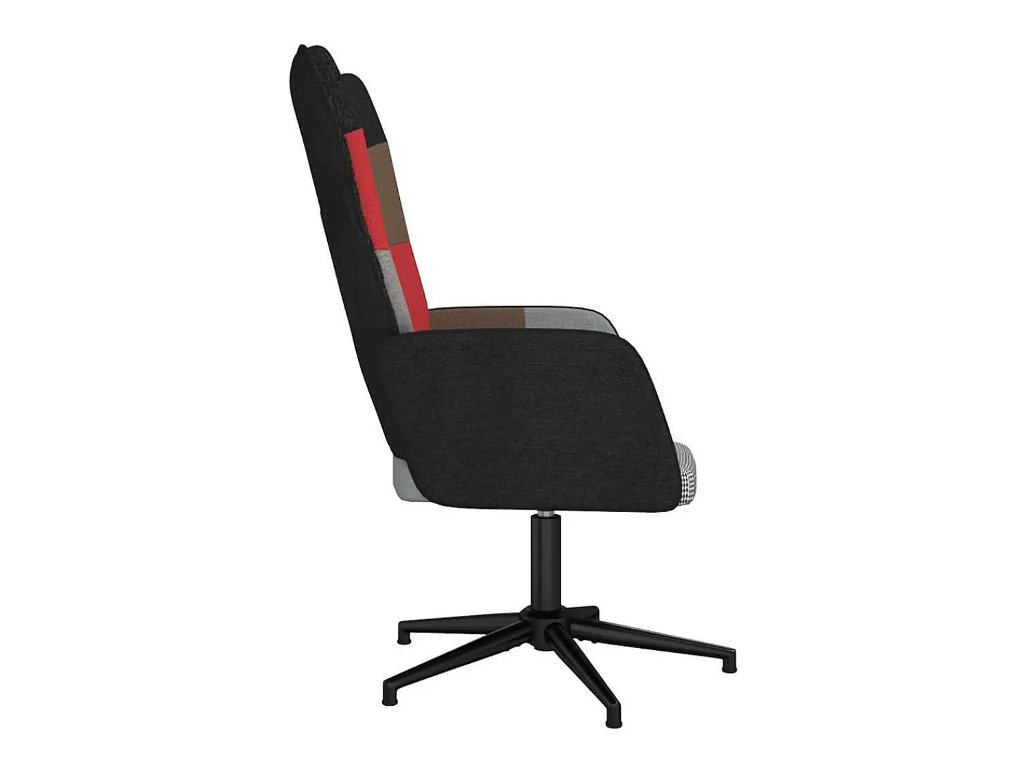 Hot vidaxl Cadeira de descanso tecido de retalhos Multicor