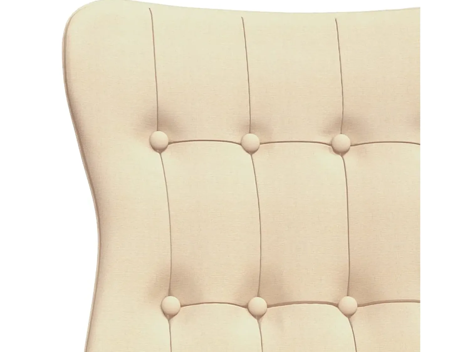 Poltrona|vidaxl Cadeira de descanso tecido cor Creme