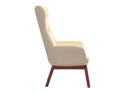 Poltrona|vidaxl Cadeira de descanso tecido cor Creme