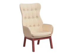 Poltrona|vidaxl Cadeira de descanso tecido cor Creme