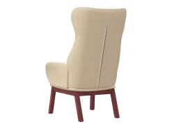 Poltrona|vidaxl Cadeira de descanso tecido cor Creme