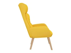 Clearance Cadeira de descanso tecido mostarda PT750334 Amarelo