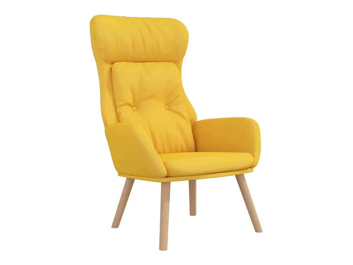 Clearance Cadeira de descanso tecido mostarda PT750334 Amarelo