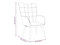 Clearance vidaxl Cadeira de descanso tecido Castanho