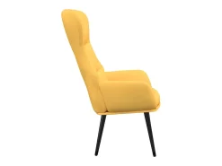 Outlet vidaxl Cadeira de descanso tecido mostarda Amarelo