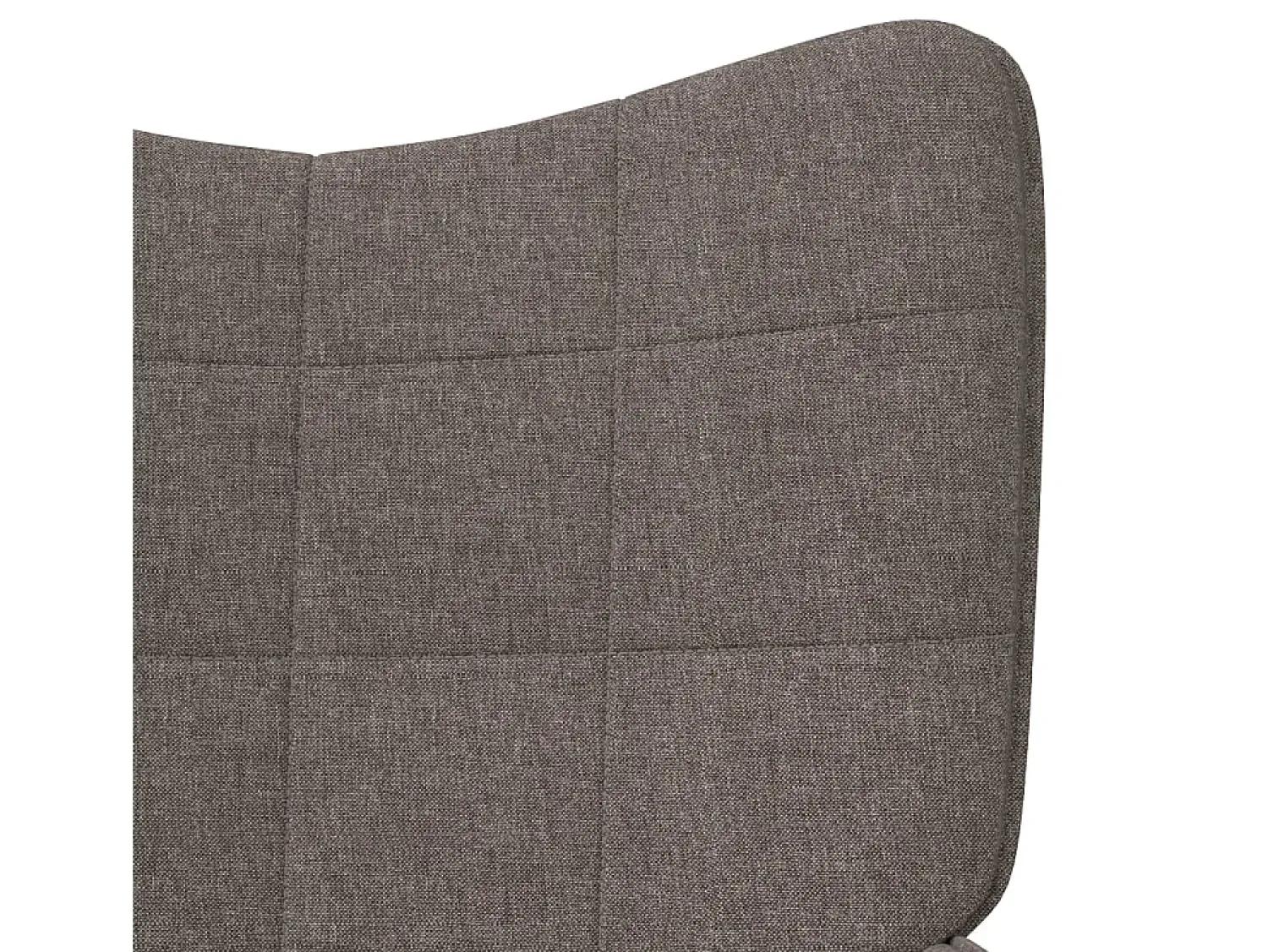 New Cadeira de descanso tecido cinzento-acastanhado PT607701 Taupe