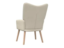 Poltrona* Cadeira de descanso tecido cor creme PT621956 Azul