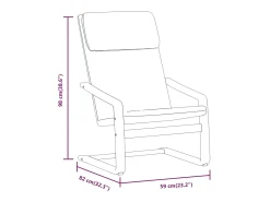 Poltrona|vidaxl Cadeira de descanso tecido cinzento-acastanhado Taupe