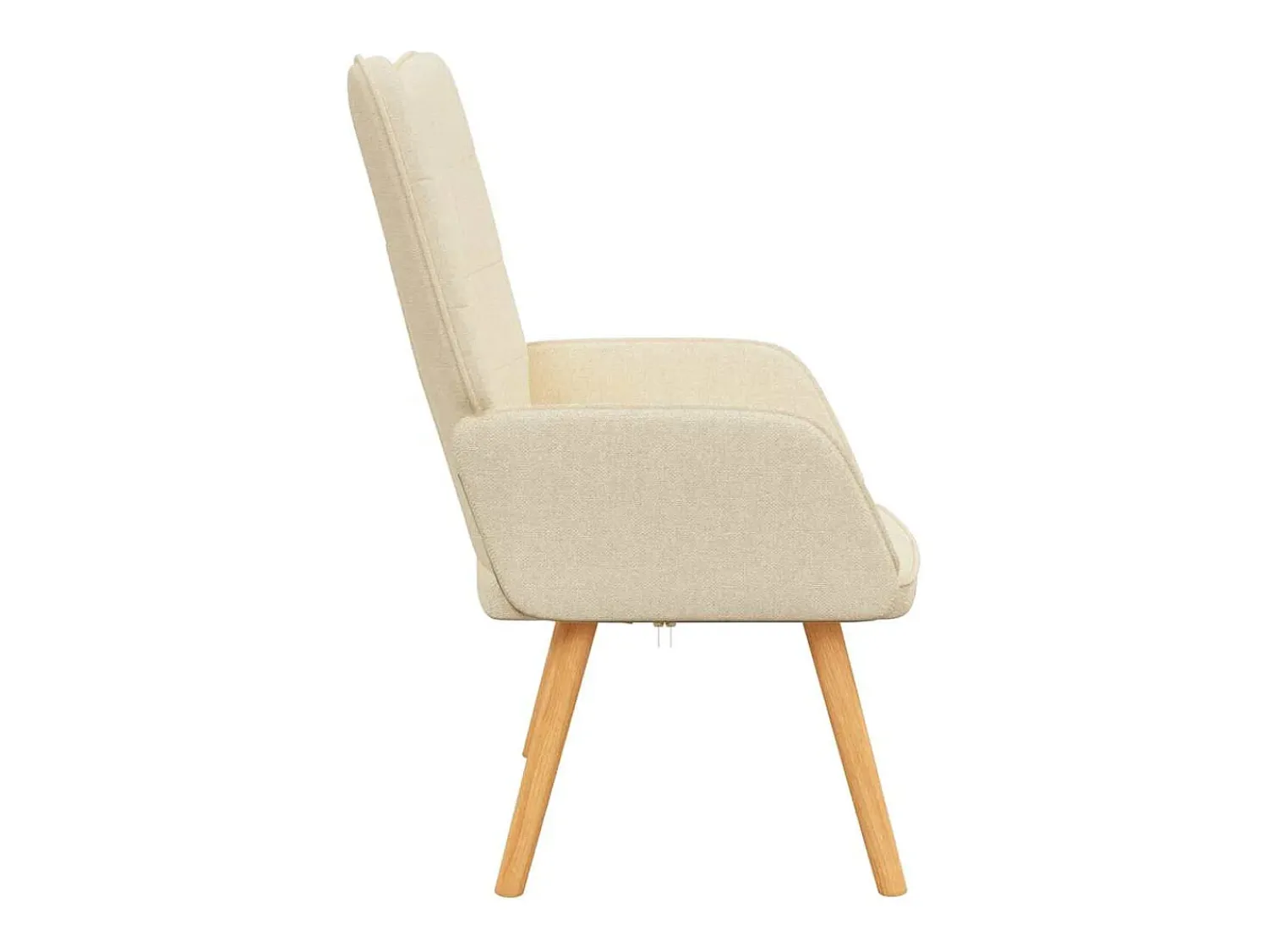 Poltrona|vidaxl Cadeira de descanso tecido cor Creme