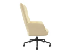 Cadeira de descanso veludo branco nata PT903911^ Poltrona