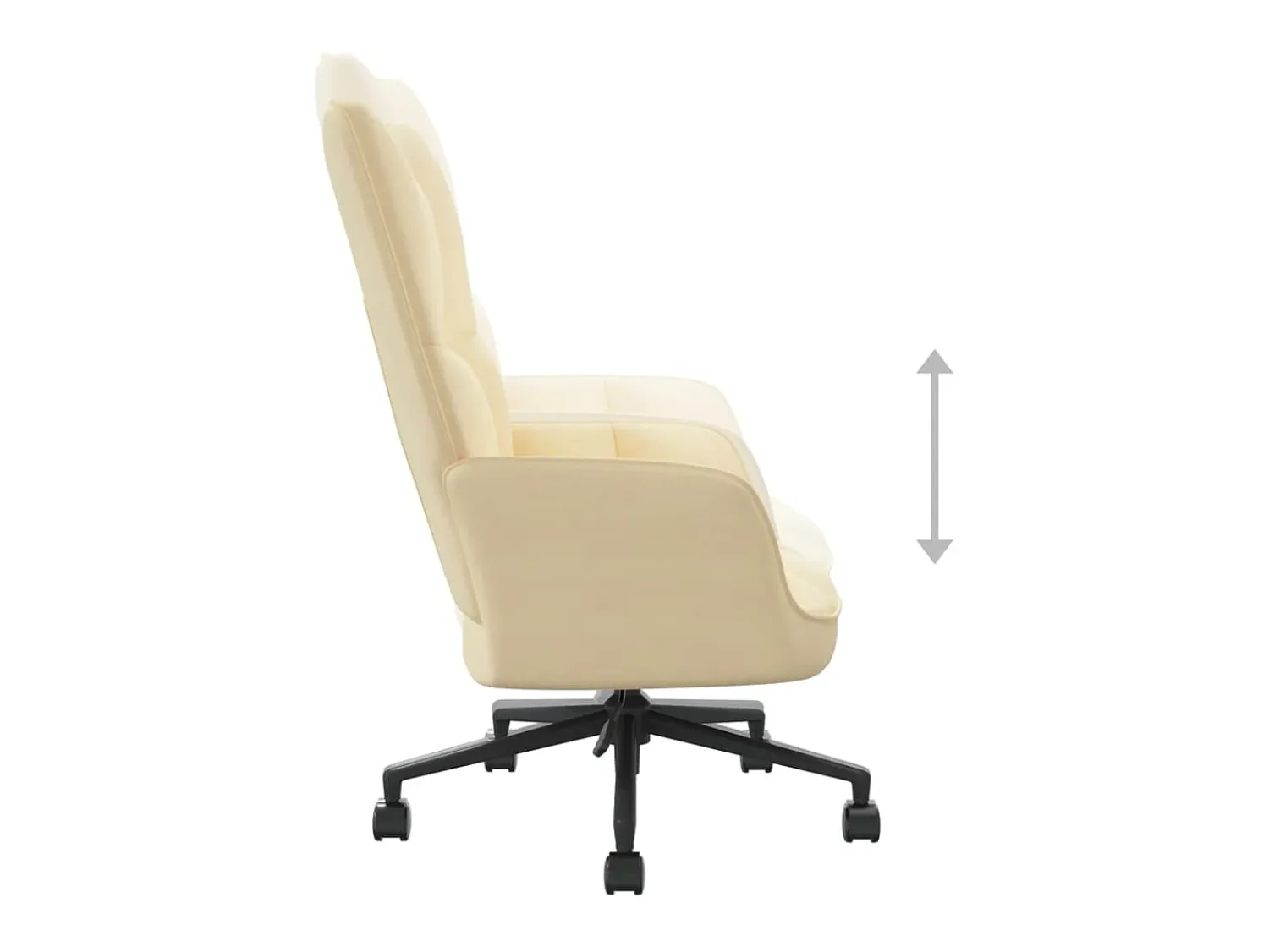 Cadeira de descanso veludo branco nata PT903911^ Poltrona