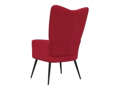 Hot Cadeira de descanso veludo tinto PT620280 Vermelho