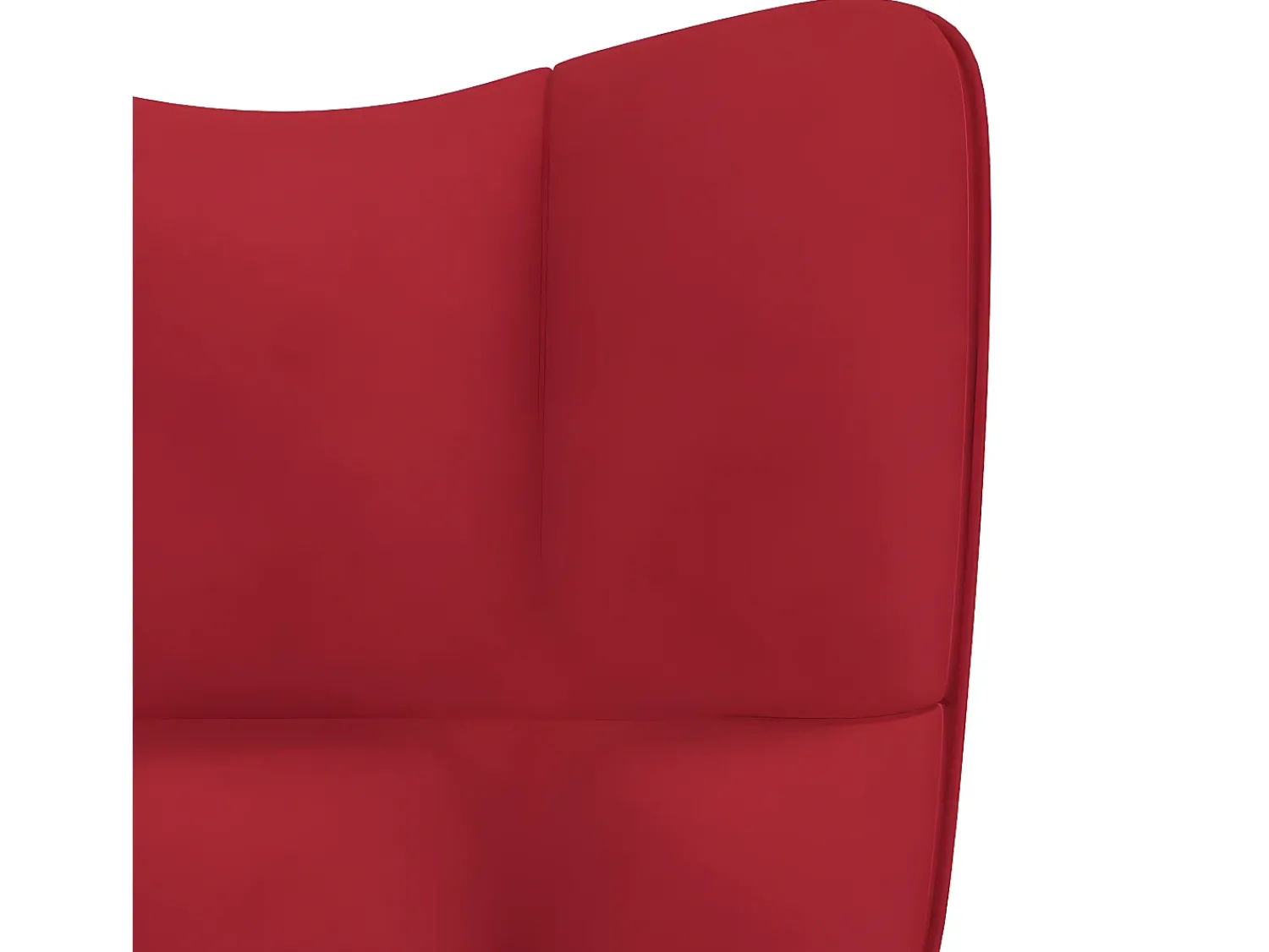 Hot Cadeira de descanso veludo tinto PT620280 Vermelho
