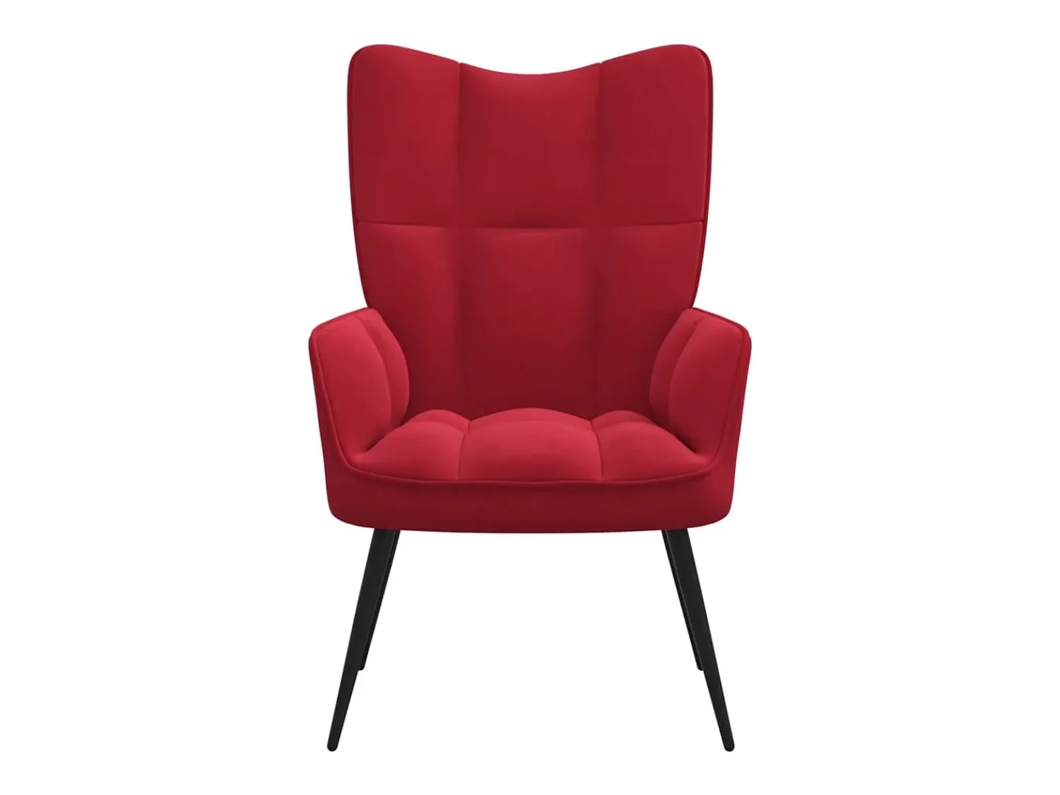 Hot Cadeira de descanso veludo tinto PT620280 Vermelho