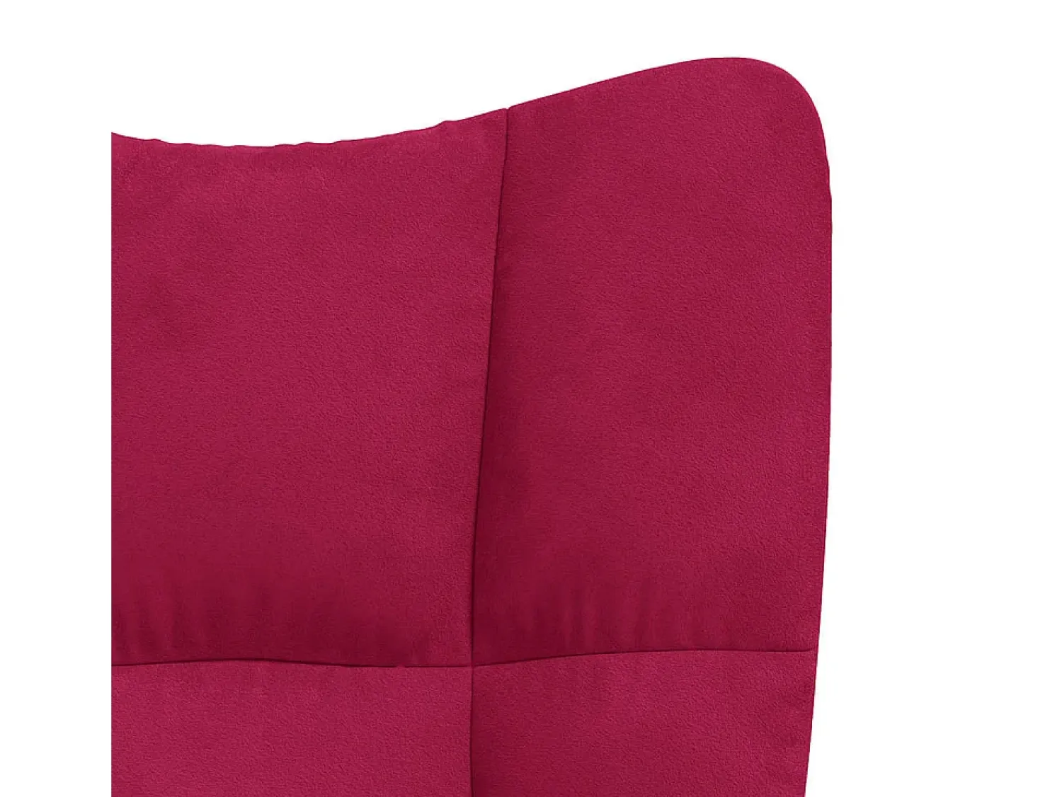 Poltrona|vidaxl Cadeira de descanso veludo tinto Vermelho