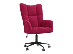 Poltrona|vidaxl Cadeira de descanso veludo tinto Vermelho