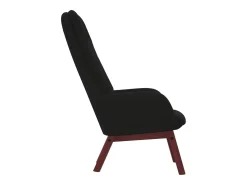Poltrona|vidaxl Cadeira de descanso veludo Preto