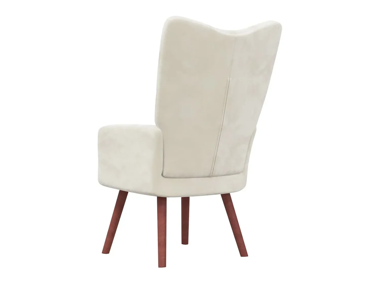 Poltrona| Cadeira de descanso veludo branco nata PT457673 Creme