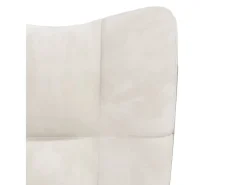 Poltrona| Cadeira de descanso veludo branco nata PT457673 Creme