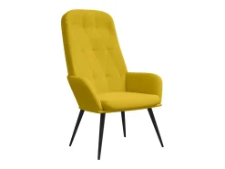 Hot vidaxl Cadeira de descanso veludo mostarda Amarelo