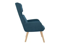 Online vidaxl Cadeira de descanso veludo Azul