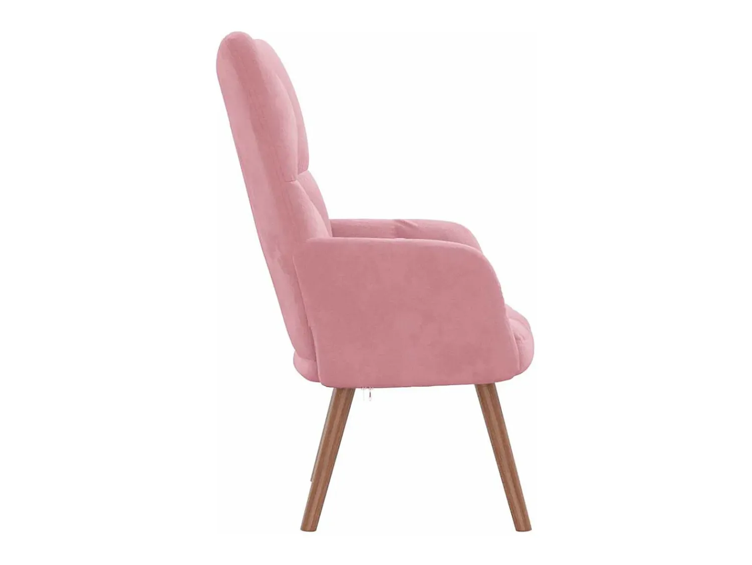 vidaxl Cadeira de descanso veludo Rosa