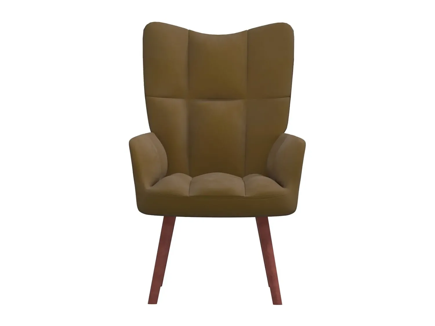 Poltrona* Cadeira de descanso veludo PT294214 Castanho