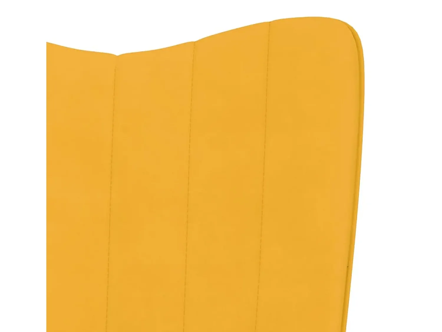 Poltrona* Cadeira de descanso veludo mostarda PT638438 Amarelo