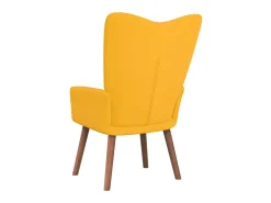 Poltrona* Cadeira de descanso veludo mostarda PT638438 Amarelo