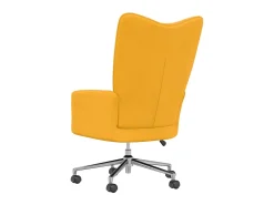 Poltrona| Cadeira de descanso veludo amarelo mostarda PT655155 Azul