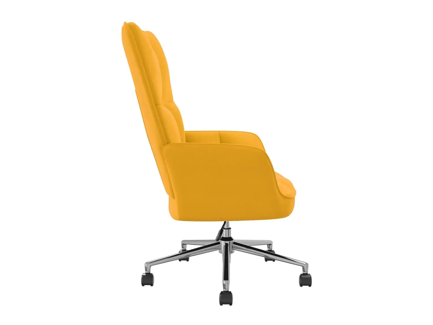 Poltrona| Cadeira de descanso veludo amarelo mostarda PT655155 Azul