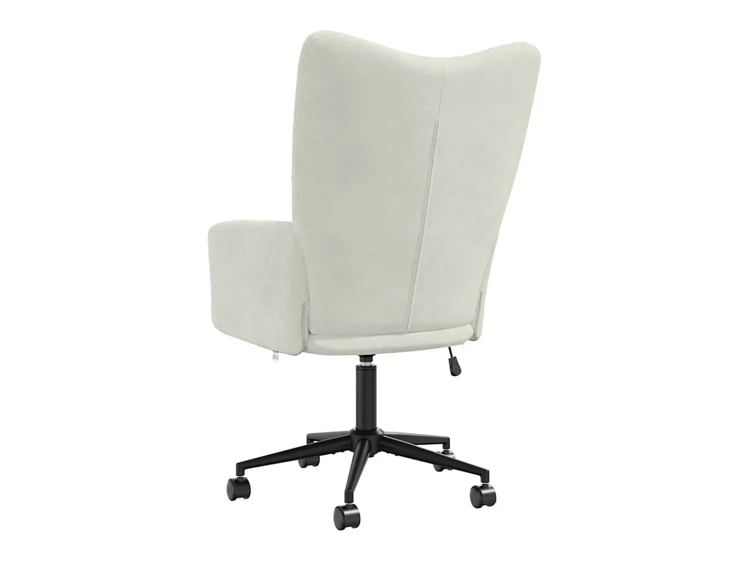 Poltrona|vidaxl Cadeira de descanso veludo branco nata Creme